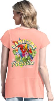 Margaritaville Women's Margaritaville Orange Philadelphia Phillies Gametime is Paradise T-Shirt