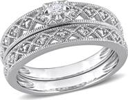 Julianna B. Diamond Filigree Bridal Ring Set