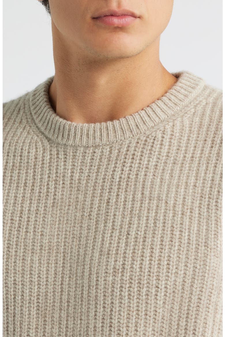 Vale Merino Wool Sweater, Alternate, color, BONE