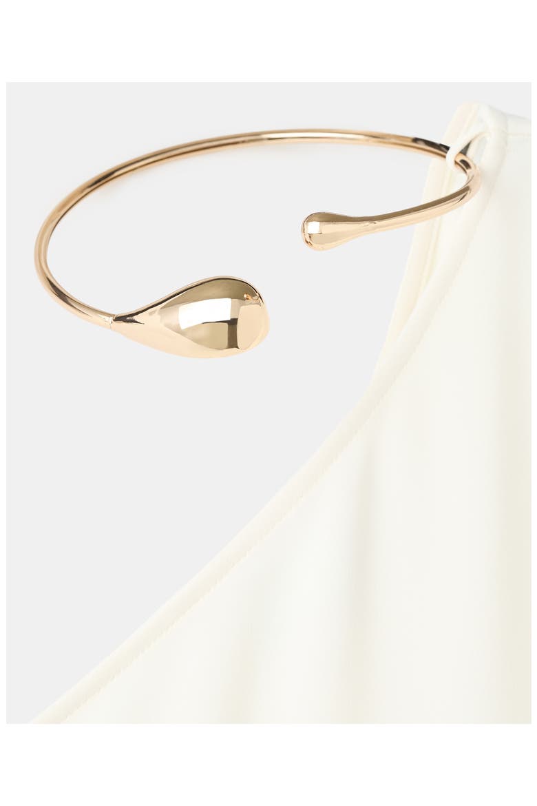 One-Shoulder Maxi Dress, Alternate, color, ECRU
