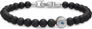 David Yurman Evil Eye Black Onyx & Sapphire Bracelet