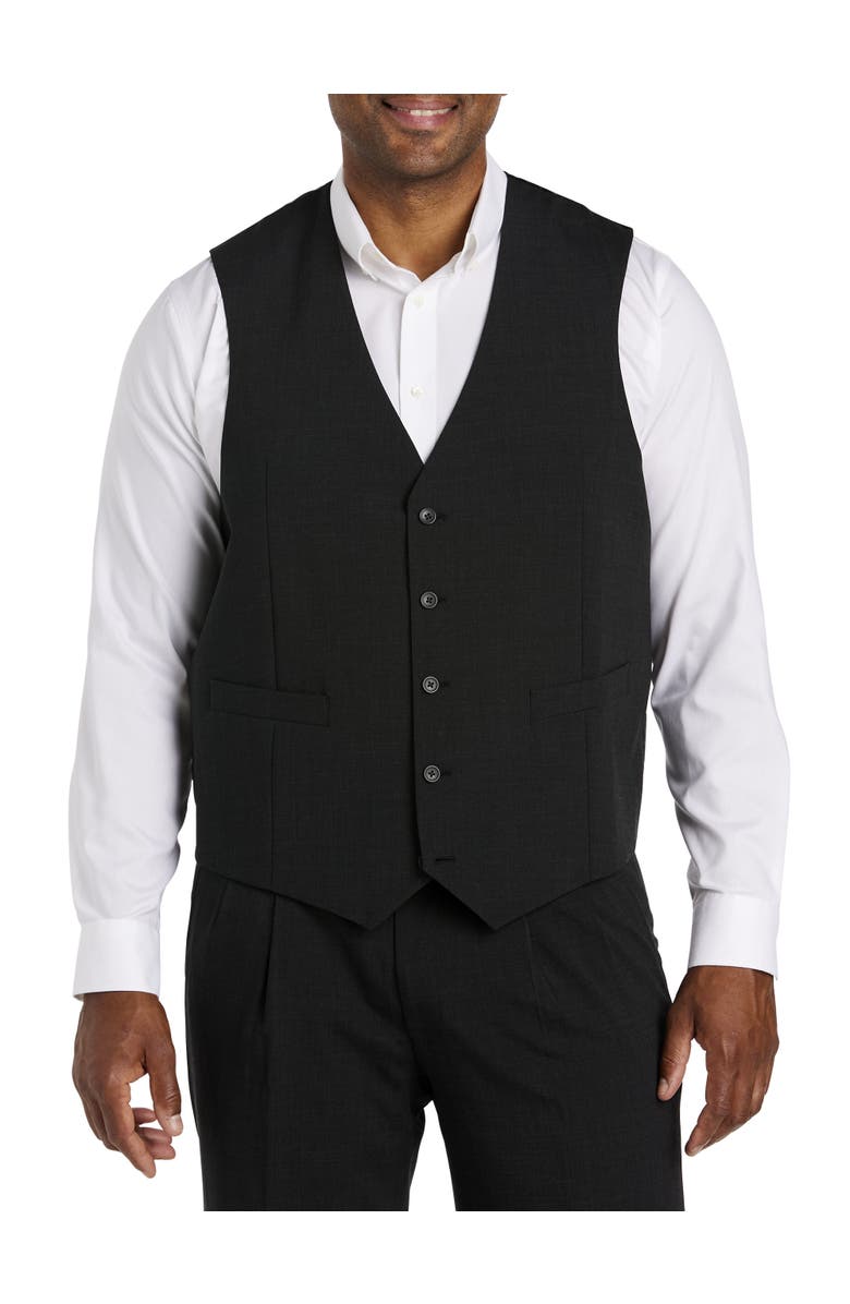 Oak Hill by DXL Perfect Fit Vest, Main, color, Charcoal