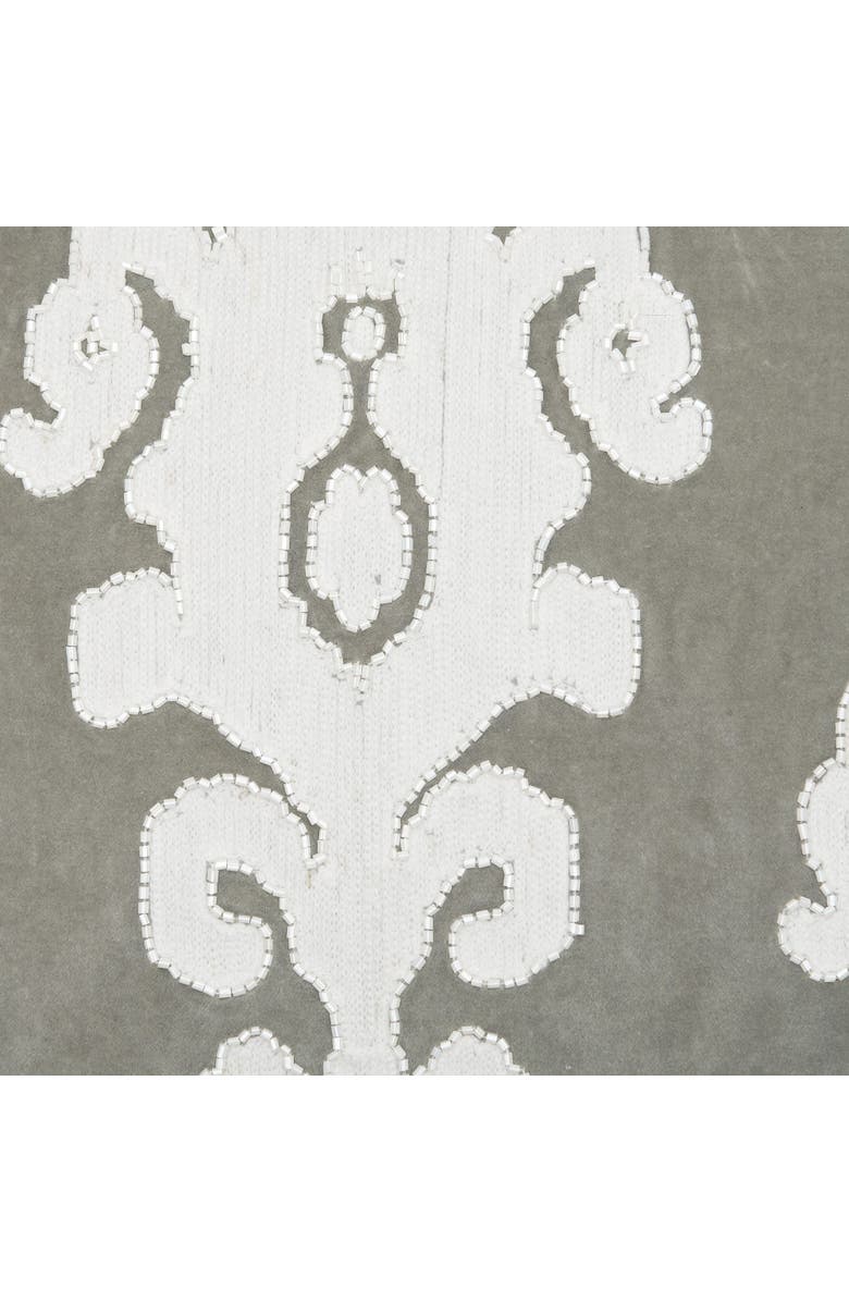 ELISABETH YORK Alida Decorative Throw Pillow Collection, Alternate, color, Silver