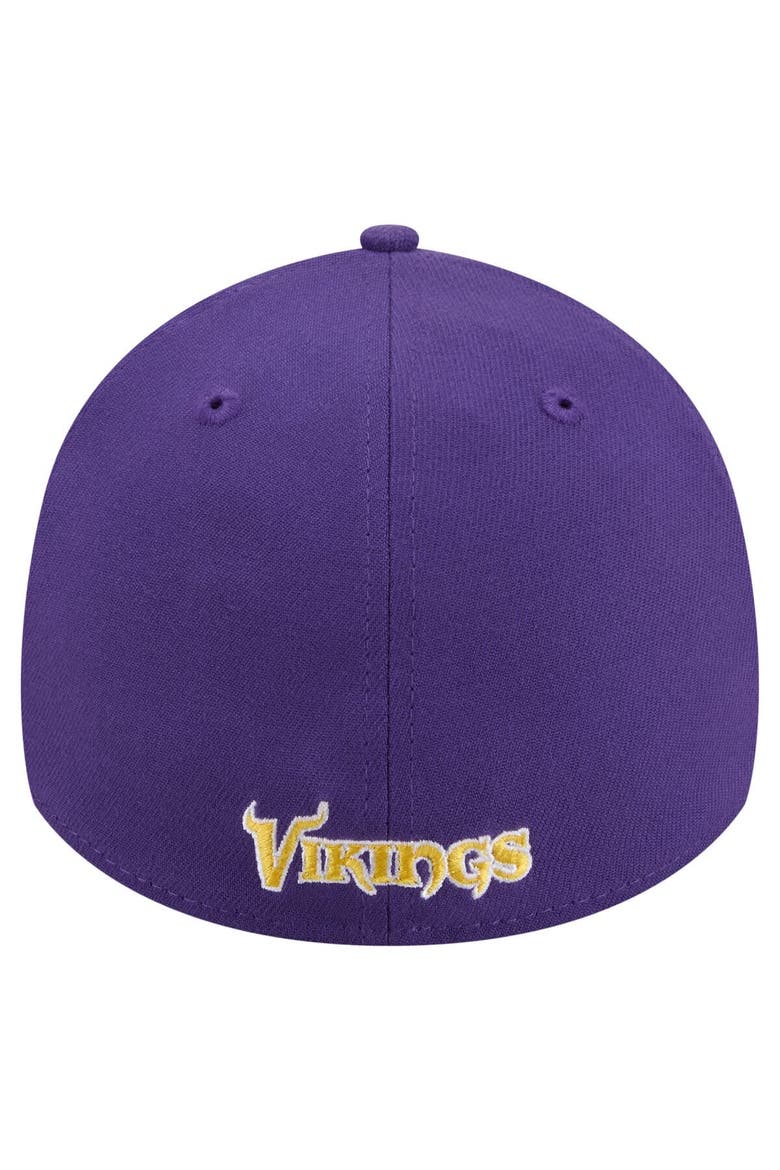 Men's New Era  Purple Minnesota Vikings Core Team 39THIRTY Flex Hat, Alternate, color, Purple