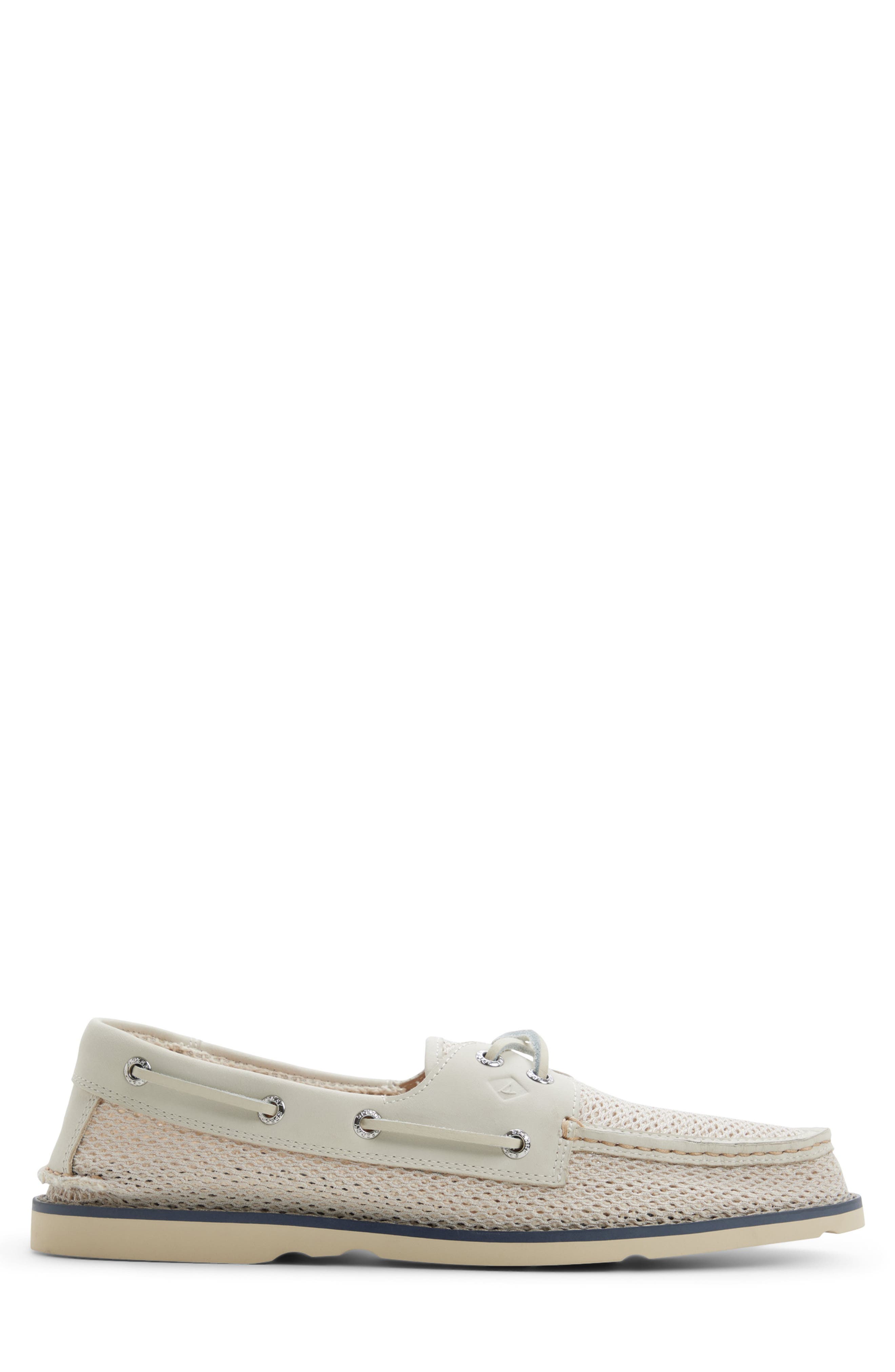 Sperry Ripple Resort Boat Shoe, Alternate, color, White