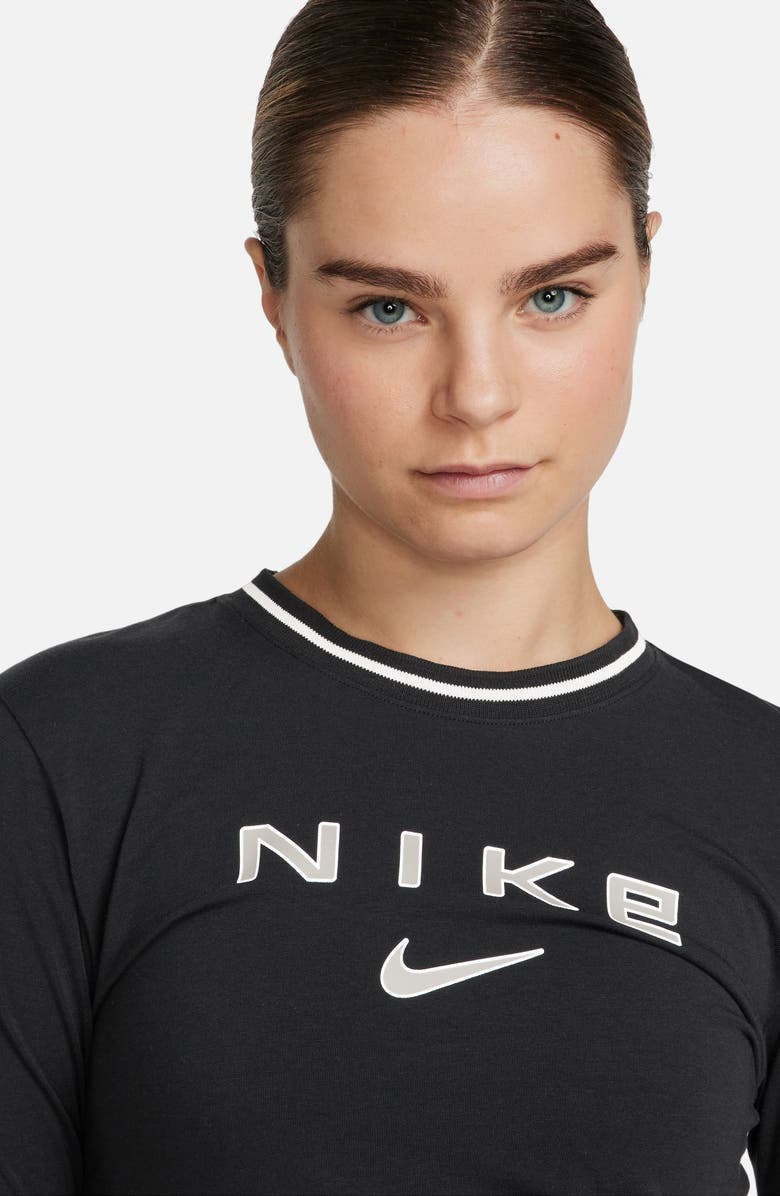 Nike Sportswear Chill Slim Long Sleeve Crop T-Shirt, Alternate, color,