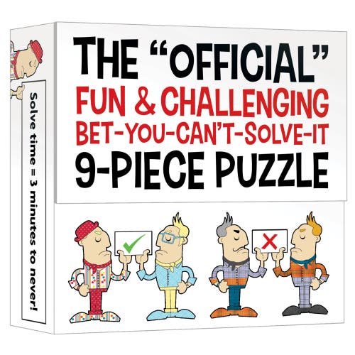 ALL THINGS EQUAL The "Official" Fun & Challenging Bet You Can't Solve It Puzzle, 9Pieces in Multicolored  product