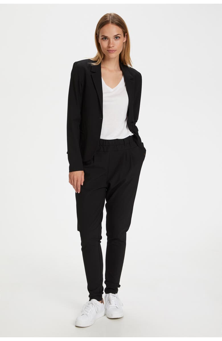 Kaffe Jillian Long Sleeve Regular Fit Blazer, Alternate, color, Black Deep