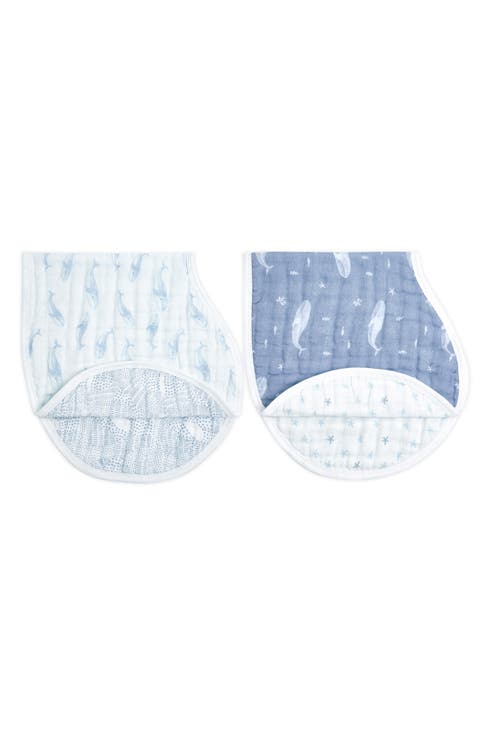 2-Pack Organic Cotton Burpy Bibs
