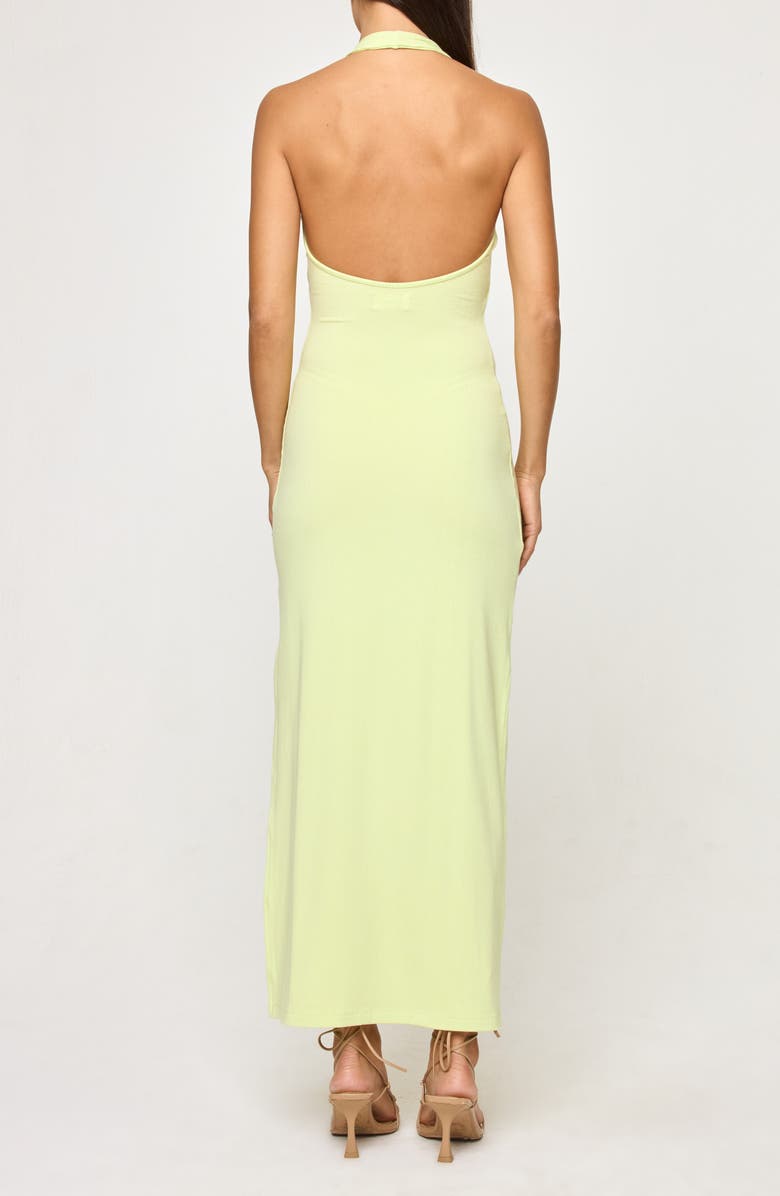 LSPACE London Halter Midi Dress, Alternate, color, Honeydew