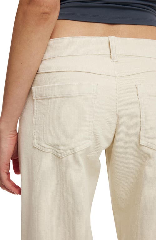 Cotton On Low Rise Straight Cord Pant In Neutral