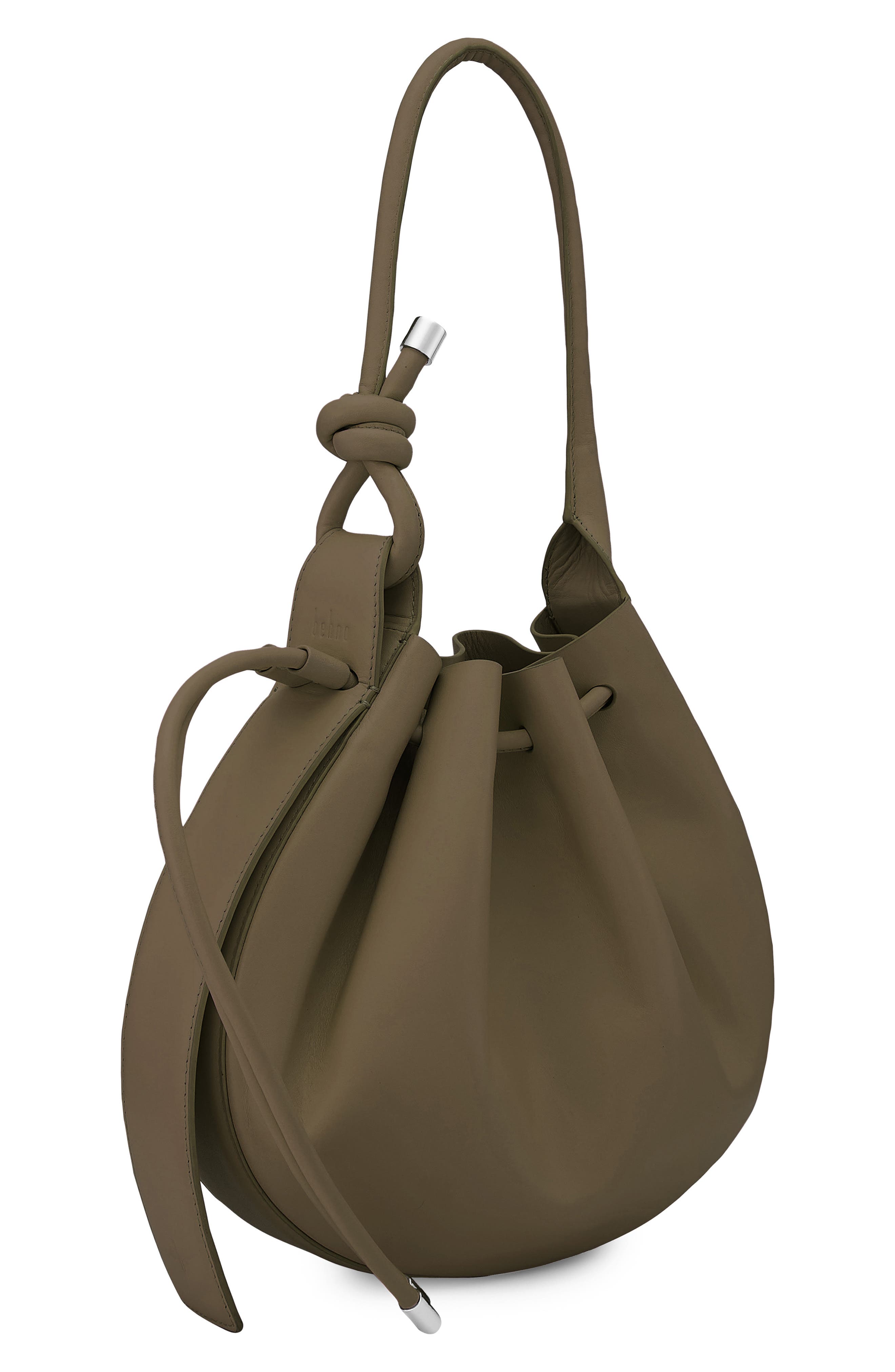 behno Medium Ina Pebble Leather Shoulder Bag, Alternate, color, Palm