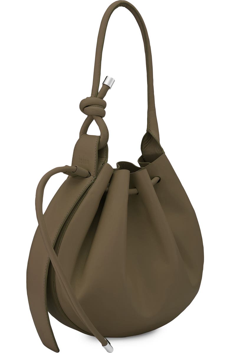 behno Medium Ina Pebble Leather Shoulder Bag, Alternate, color, Palm