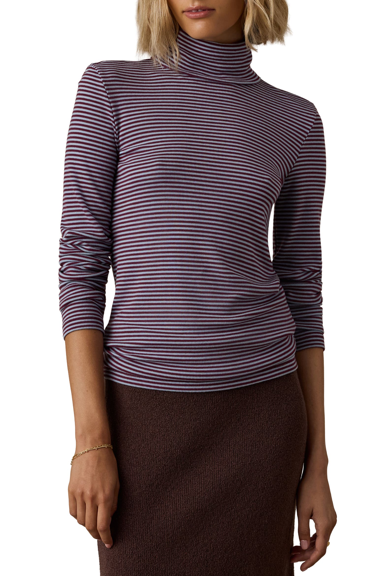 Cider Colour Code Faherty Featherweight Freestyle Turtleneck Top (Women) | Nordstrom