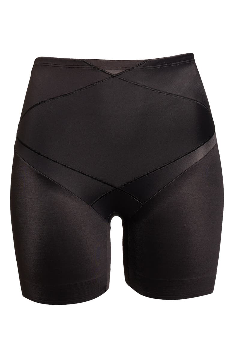 Miraclesuit<sup>®</sup> Tummy Tuck Waistline Bike Shorts, Alternate, color, Black