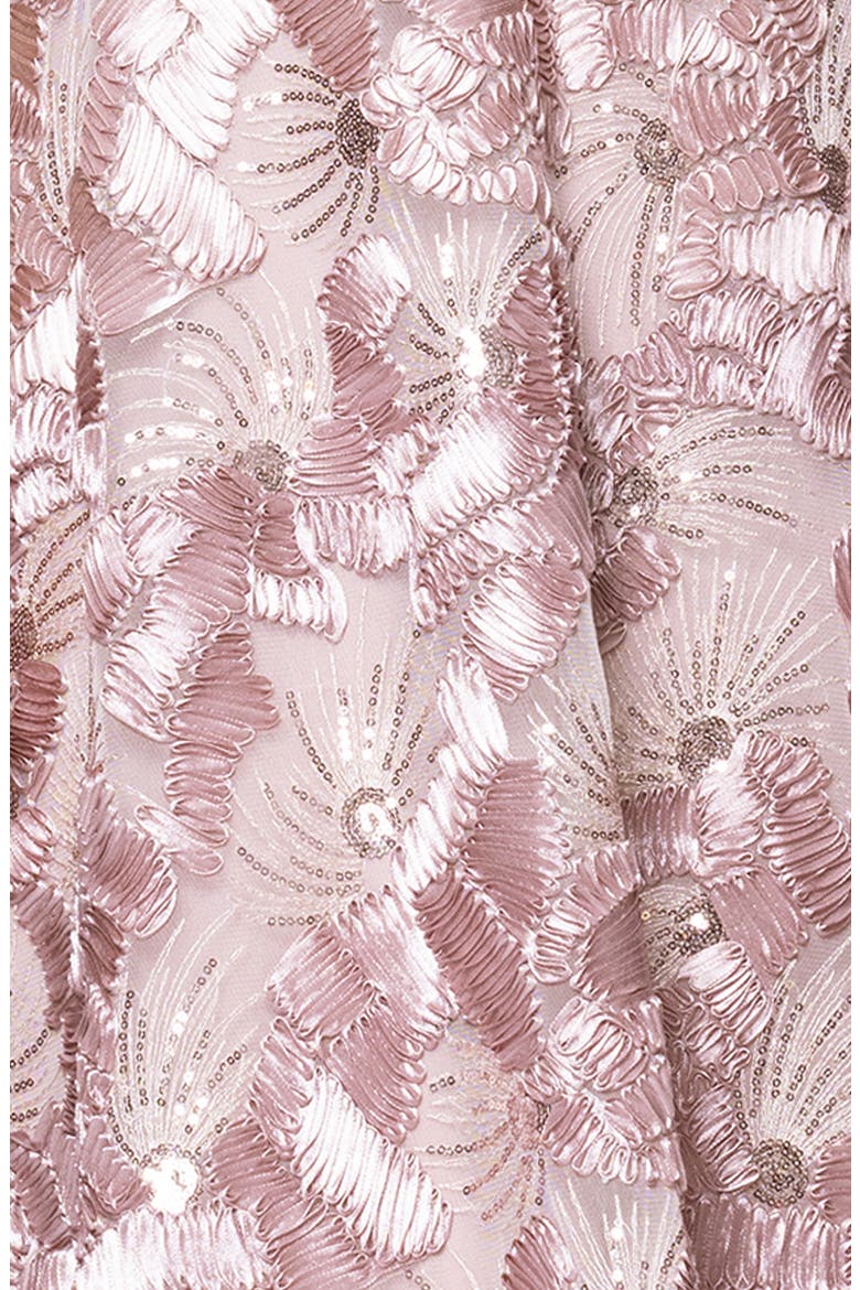 Soutache Sequin Sleeveless Cocktail Dress, Alternate, color, BLUSH
