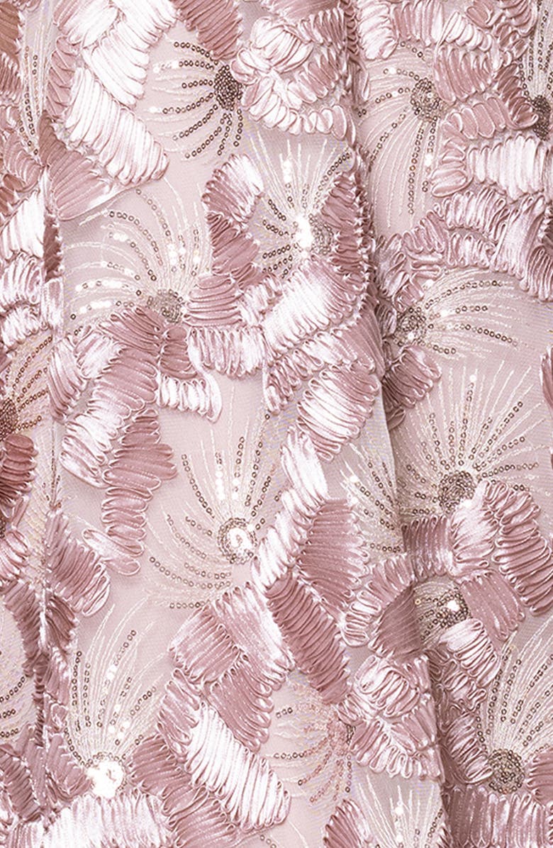 Betsy & Adam Soutache Sequin Sleeveless Cocktail Dress, Alternate, color, Blush