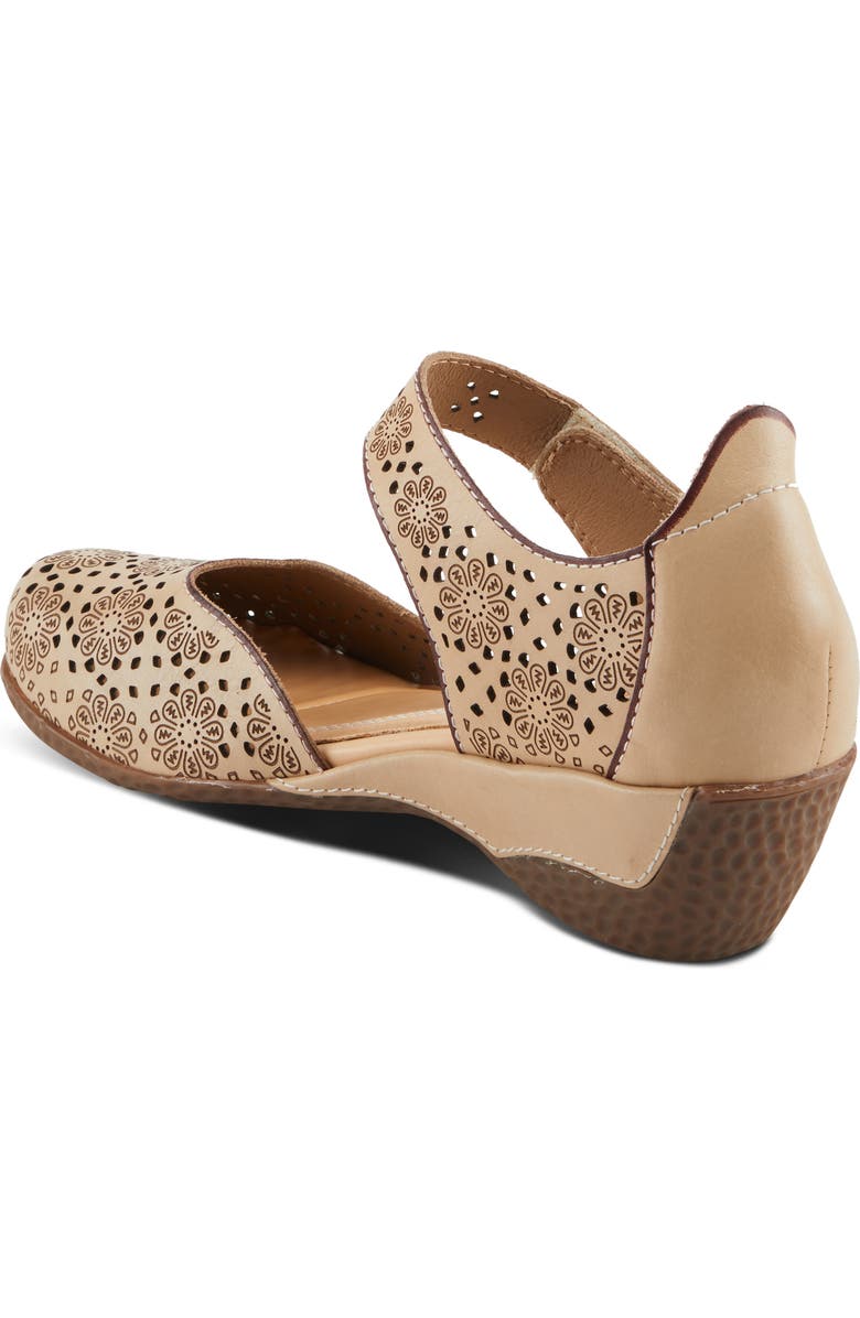 L'Artiste by Spring Step Americana Floral Perforated Pump, Alternate, color,