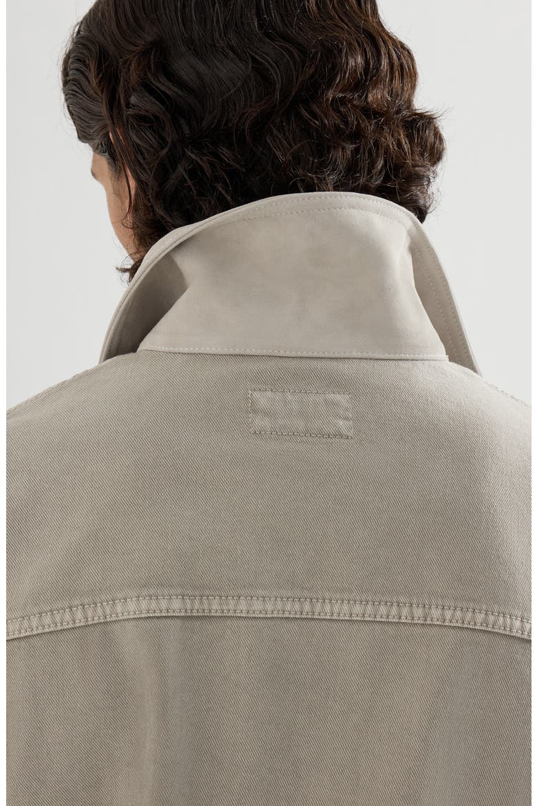 Garment-dyed outerwear jacket, Alternate, color, Khaki