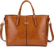 BADGLEY MISCHKA Julia Vegan Leather Weekender Duffel Bag