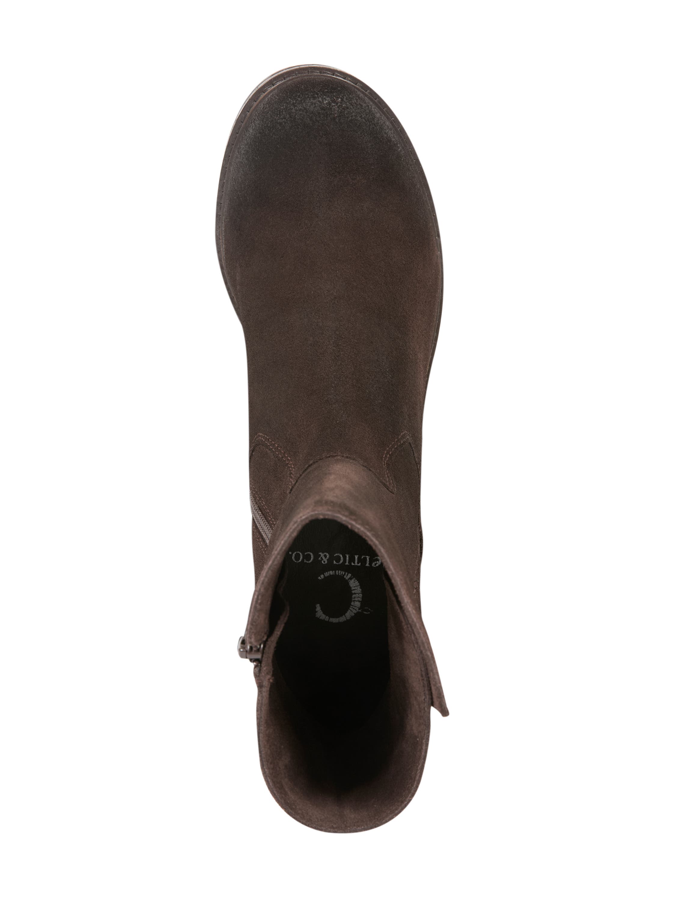 Celtic & Co. Essential Leather Ankle Boots, Alternate, color, Chocolate