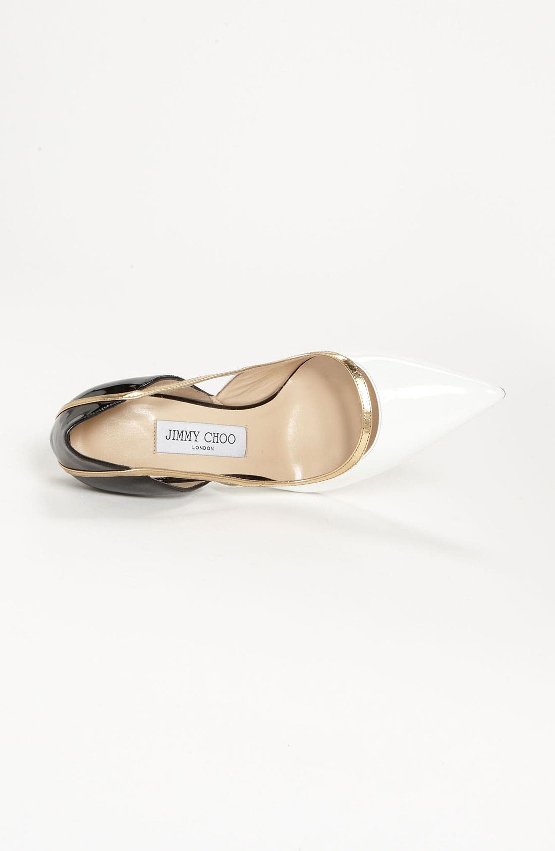 'Vero' Pump, Alternate, color, WHITE/ BLACK/ GOLD