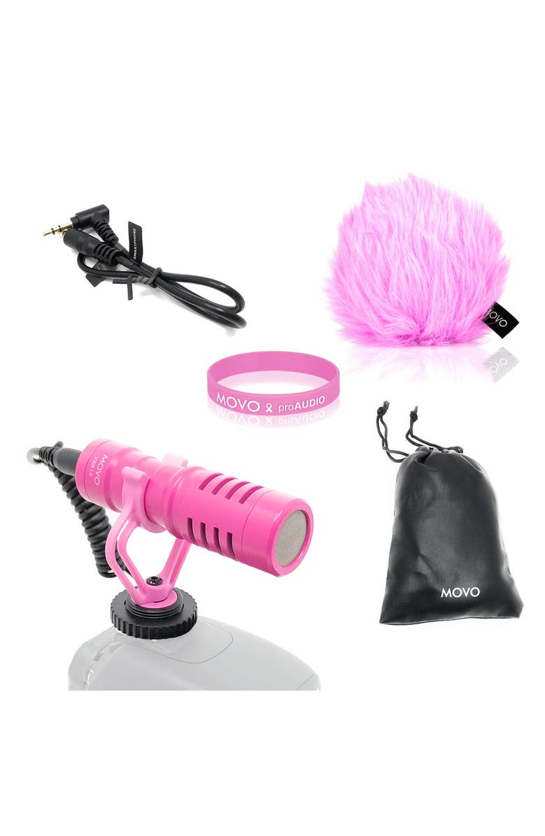 MOVO VXR10 Universal Video Microphone for DSLR Cameras and Camcorders, Main, color, Black