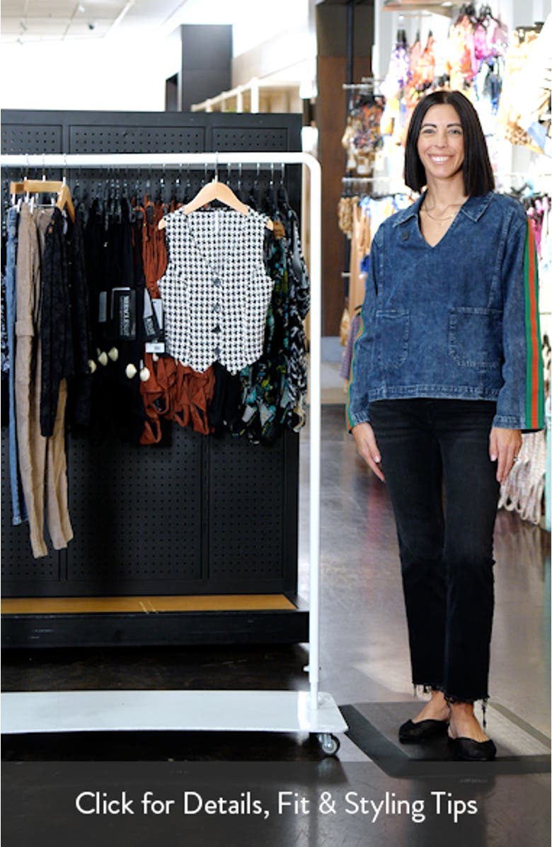 Kids' Houndstooth Check Knit Button-Up Vest, sales video thumbnail