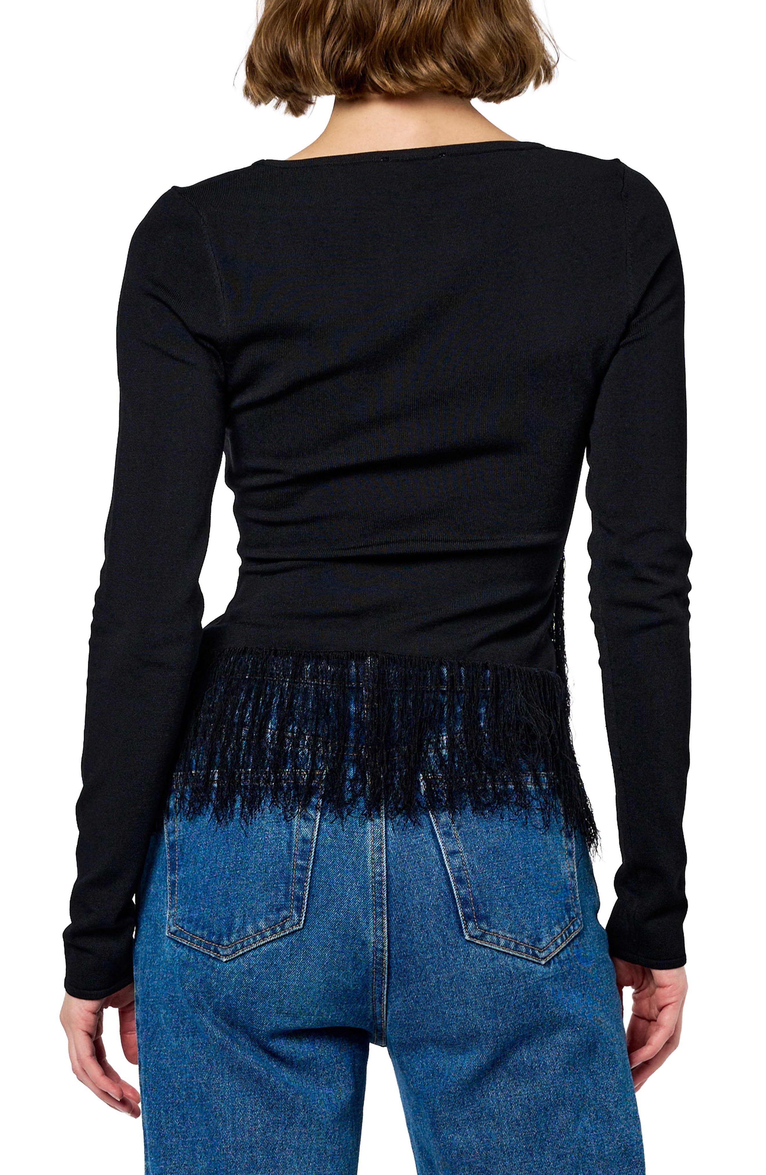 Luna Fringed Long Sleeve Top - image 2
