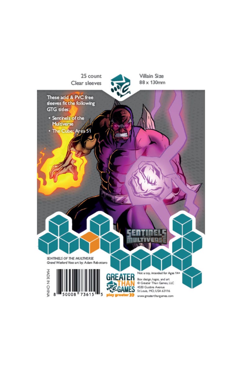 Greater Than Games Card Sleeves Large Size, Main, color, Multicolored