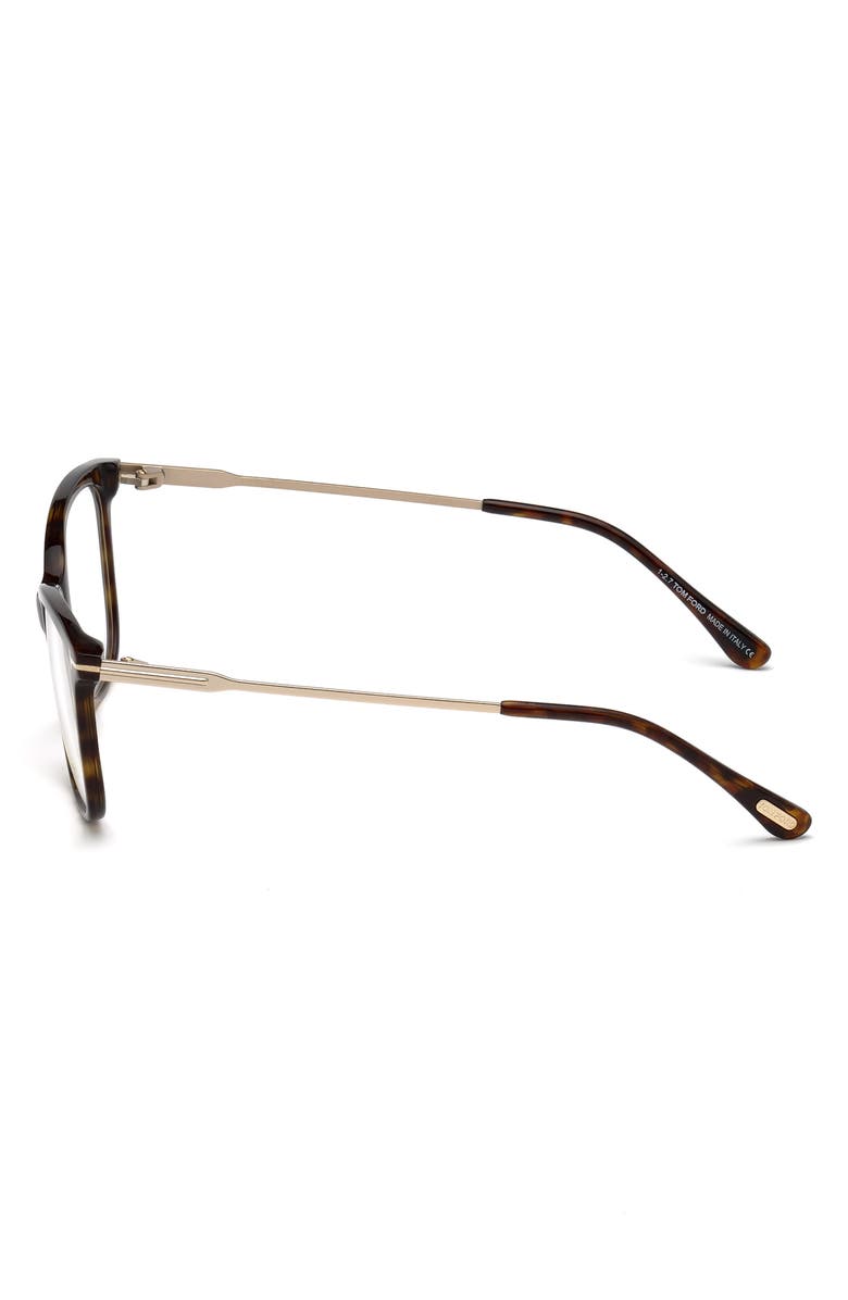 TOM FORD 52mm Cat Eye Optical Glasses, Alternate, color, 