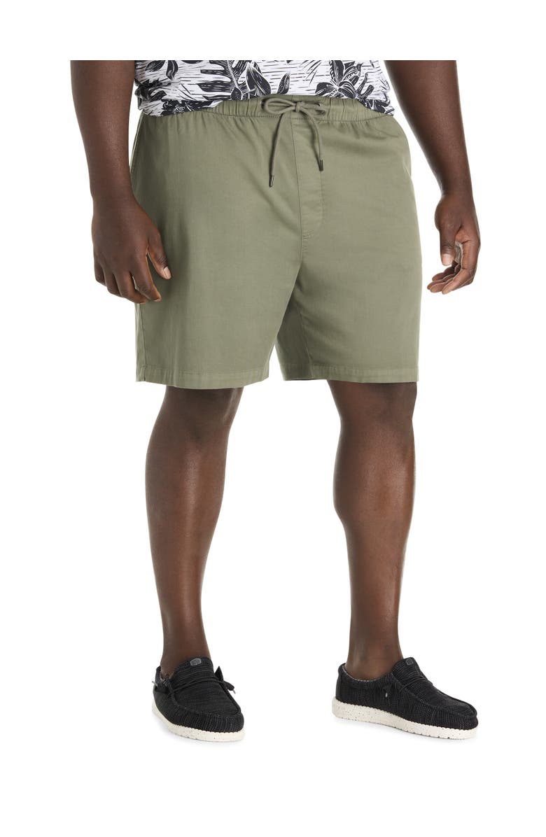 True Nation by DXL Big & Tall Athletic-Fit Pull-On Shorts, Main, color, Sea Spray