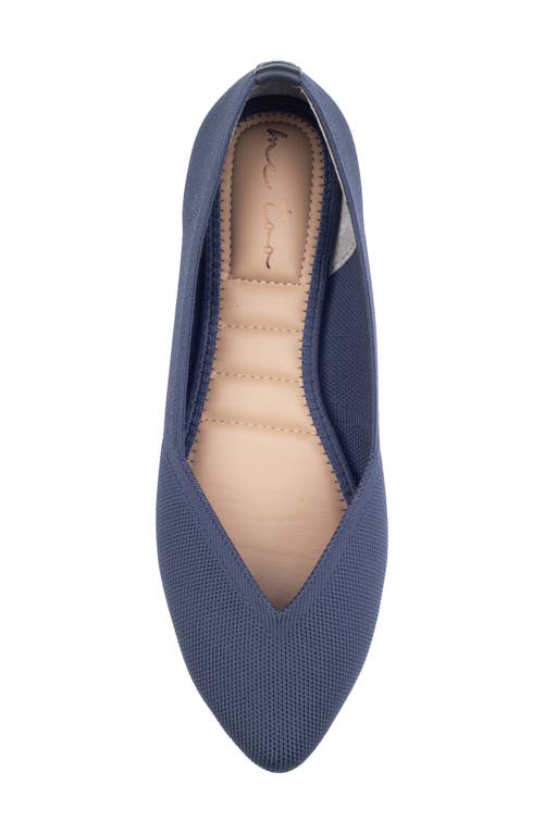 Me Too Alivia Pointed Toe Flat In Blue