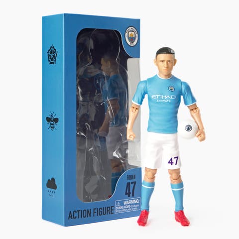SOCKERS Manchester City F.C. Phil Foden 8" Collectible Soccer Action Figure