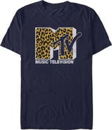 MTV Mens MTV Retro Cheetah Print Icon T Shirt