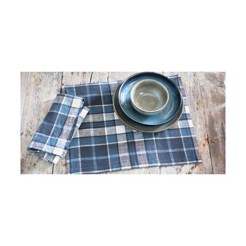 Tag Mirage Plaid Cotton Placemat In Multi
