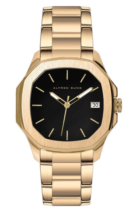 Three-Hand Quartz Bracelet Watch, 42mm