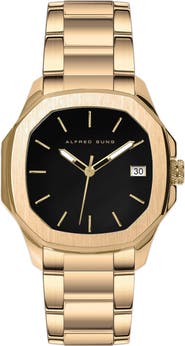 Alfred Sung Three-Hand Quartz Bracelet Watch, 42mm