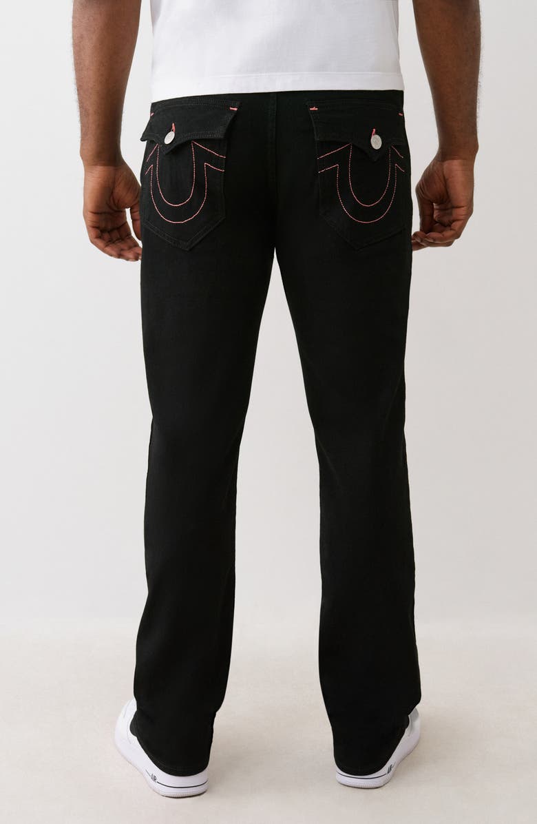 True Religion Ricky Flap Pocket Straight Leg Jeans, Alternate, color, 2Sb Black Rinse