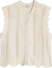 Madewell Wavy Knit Button-Up Shell