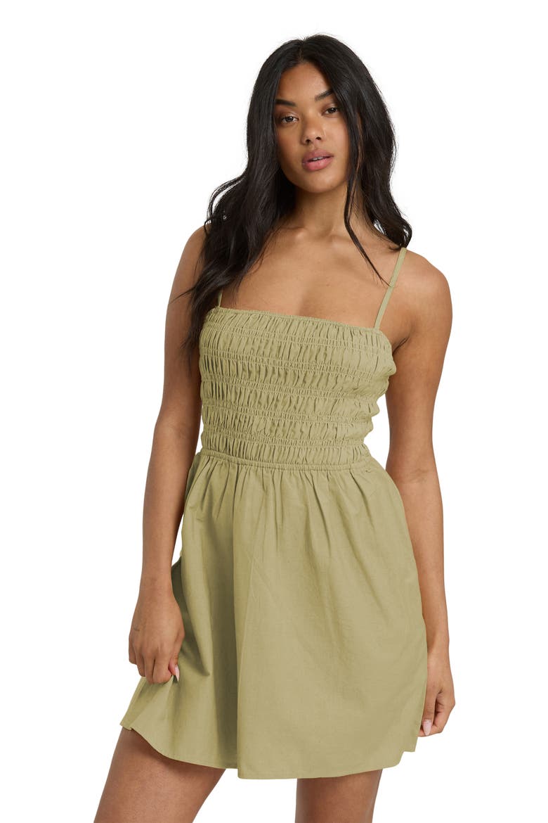 Suns Out Fit & Flare Minidress, Alternate, color, CACTUS