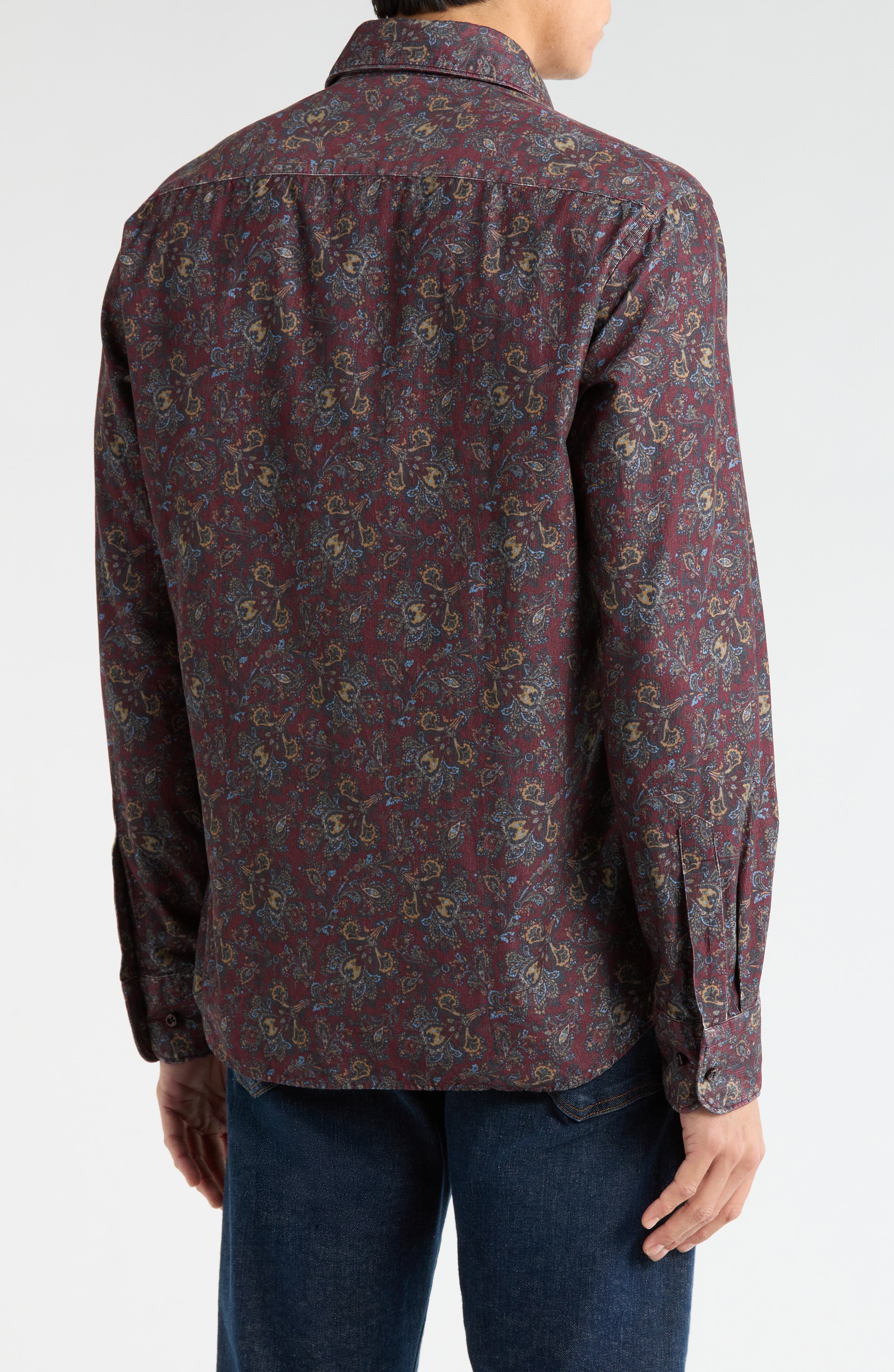 Modern Fit Corduroy Button Front Shirt - image 4