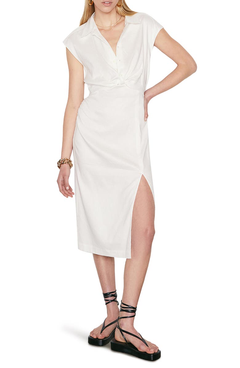 FRAME Twist Sleeveless Shirtdress, Main, color,