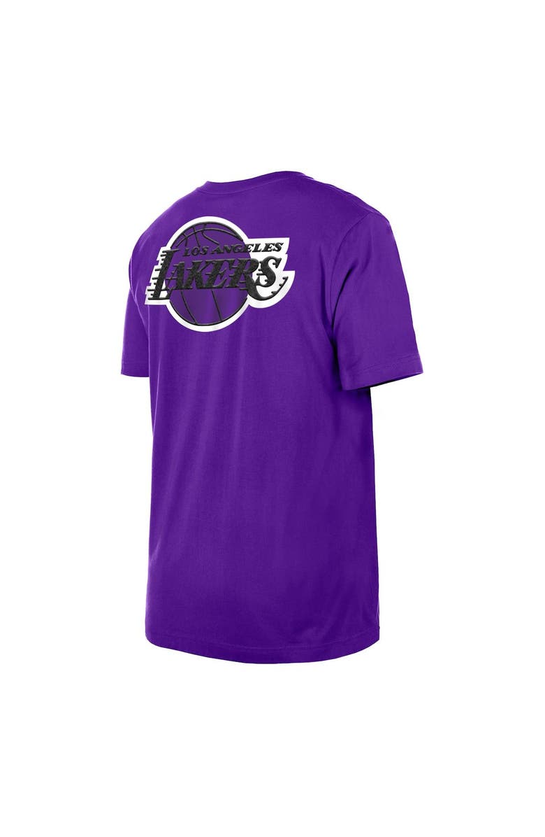 New Era Men's New Era Purple Los Angeles Lakers 2022/23 City Edition Elite Pack T-Shirt, Alternate, color, 