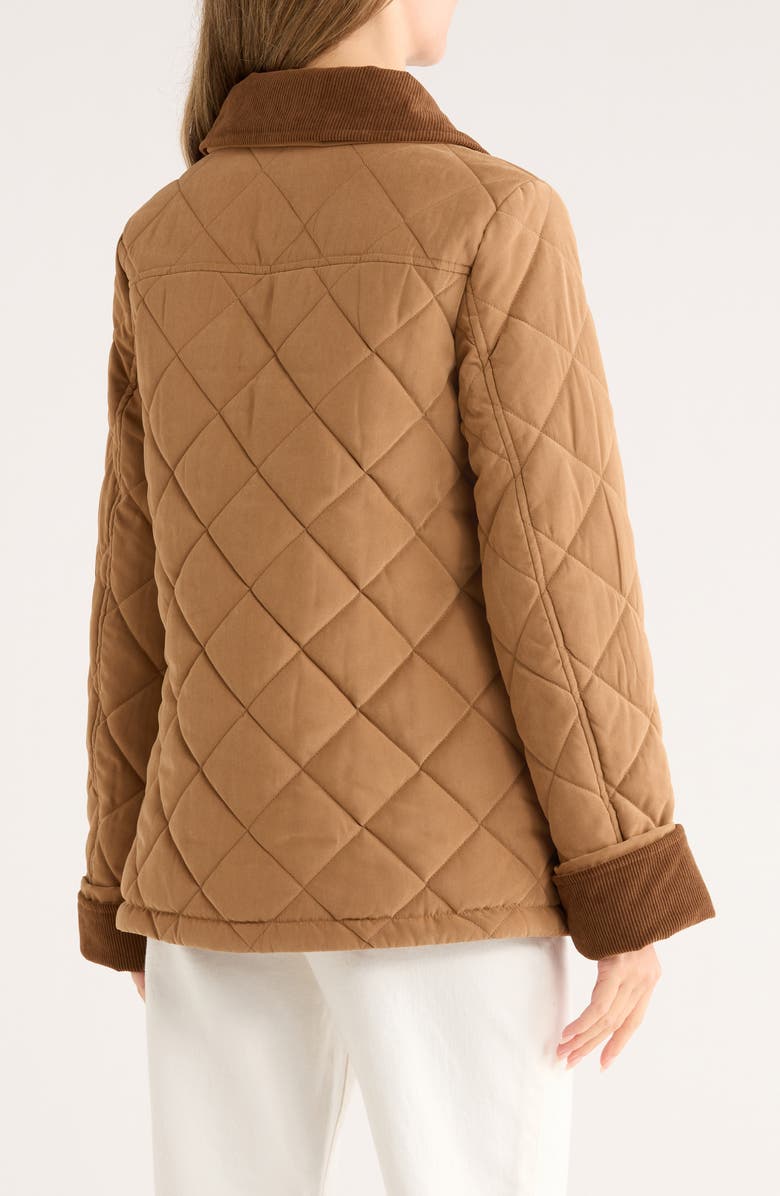 Lucky Brand Hunting Diamond Quilted Jacket, Alternate, color, Luggage