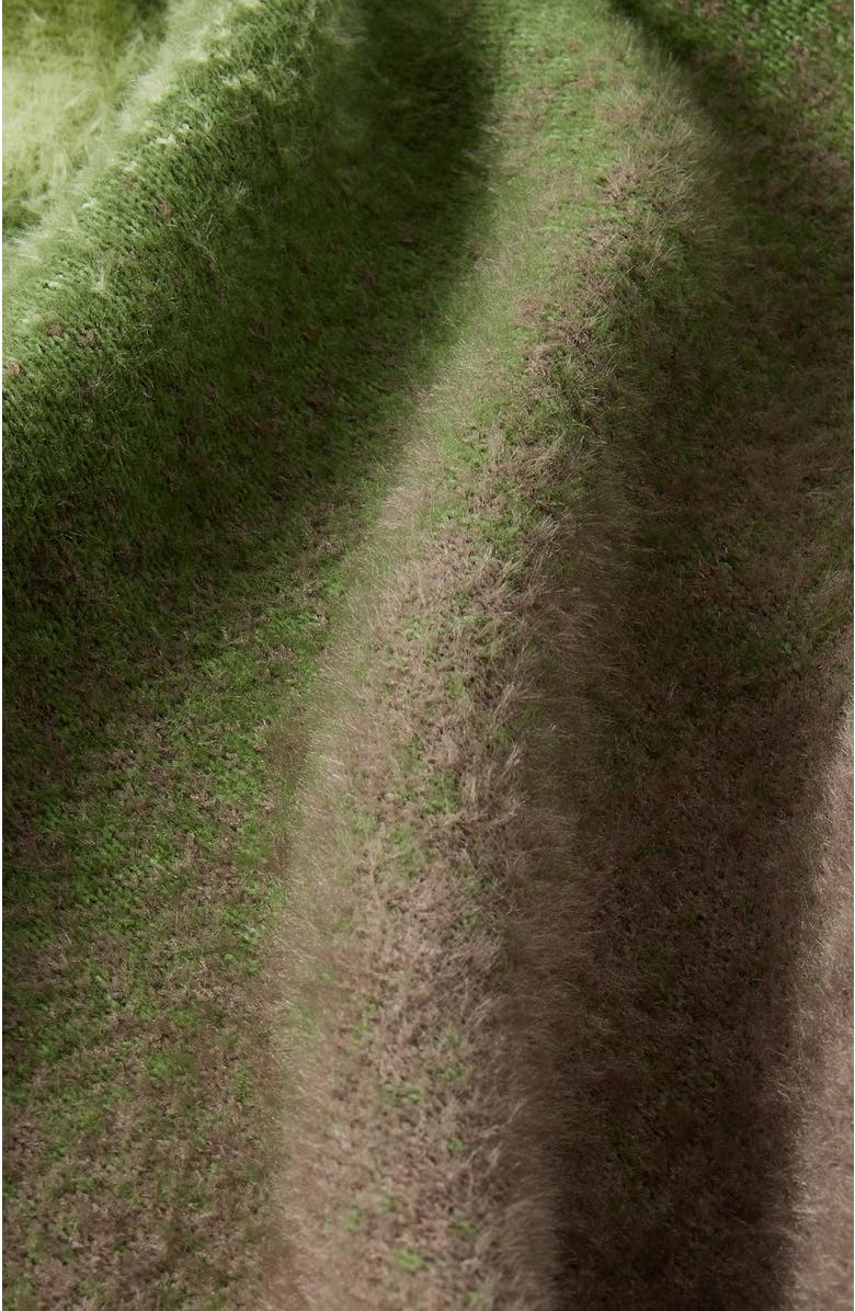 Cotton On Men's Ombre Crew Knit, Alternate, color, Green Ombre