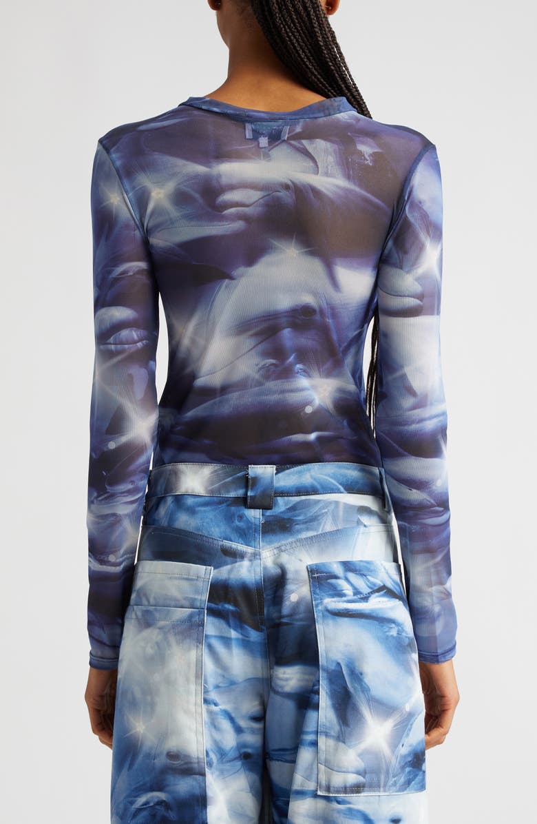 Collina Strada Women's Cardio Floral Print Gold Lamé Top, Alternate, color,