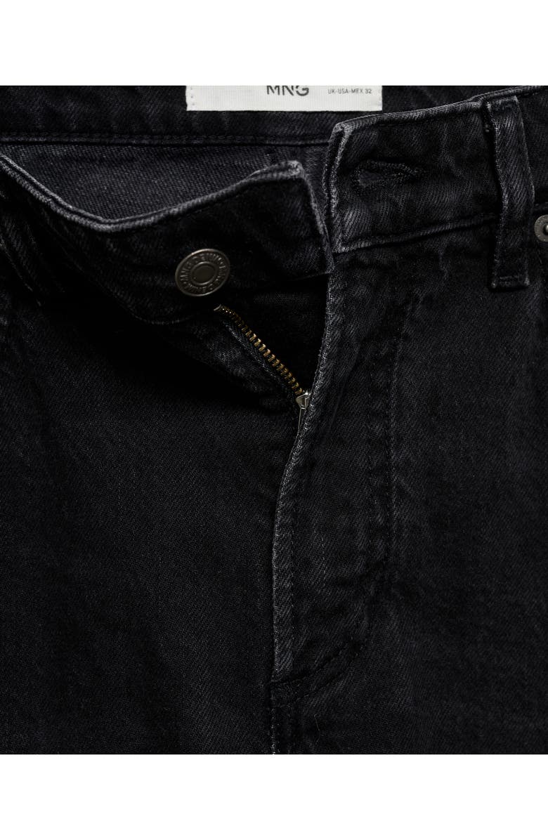 MANGO Ben Tapered Jeans, Alternate, color, Black Denim