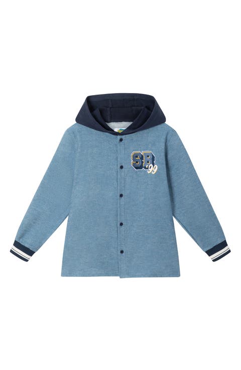 Kids' Embroidered Hooded Shacket (Toddler, Little Kid & Big Kid)