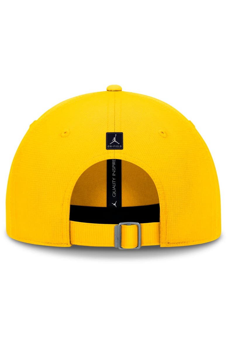 Jordan Brand Men's Jordan Brand Maize Michigan Wolverines Club Performance Adjustable Hat, Alternate, color, 